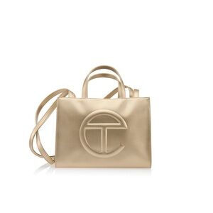 Telfar Metallic Gold Tote Bag